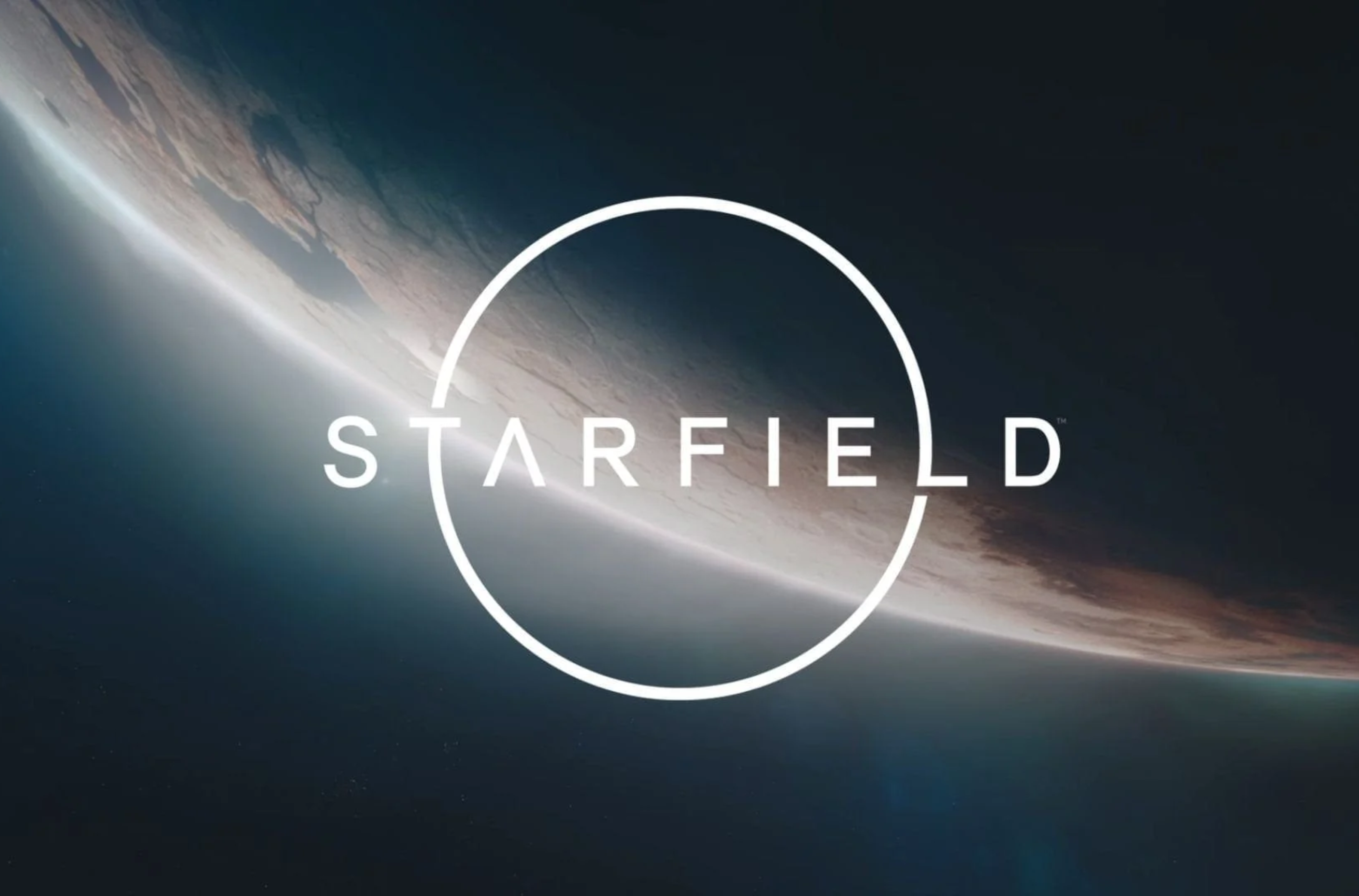a planet from the view of space, starfield