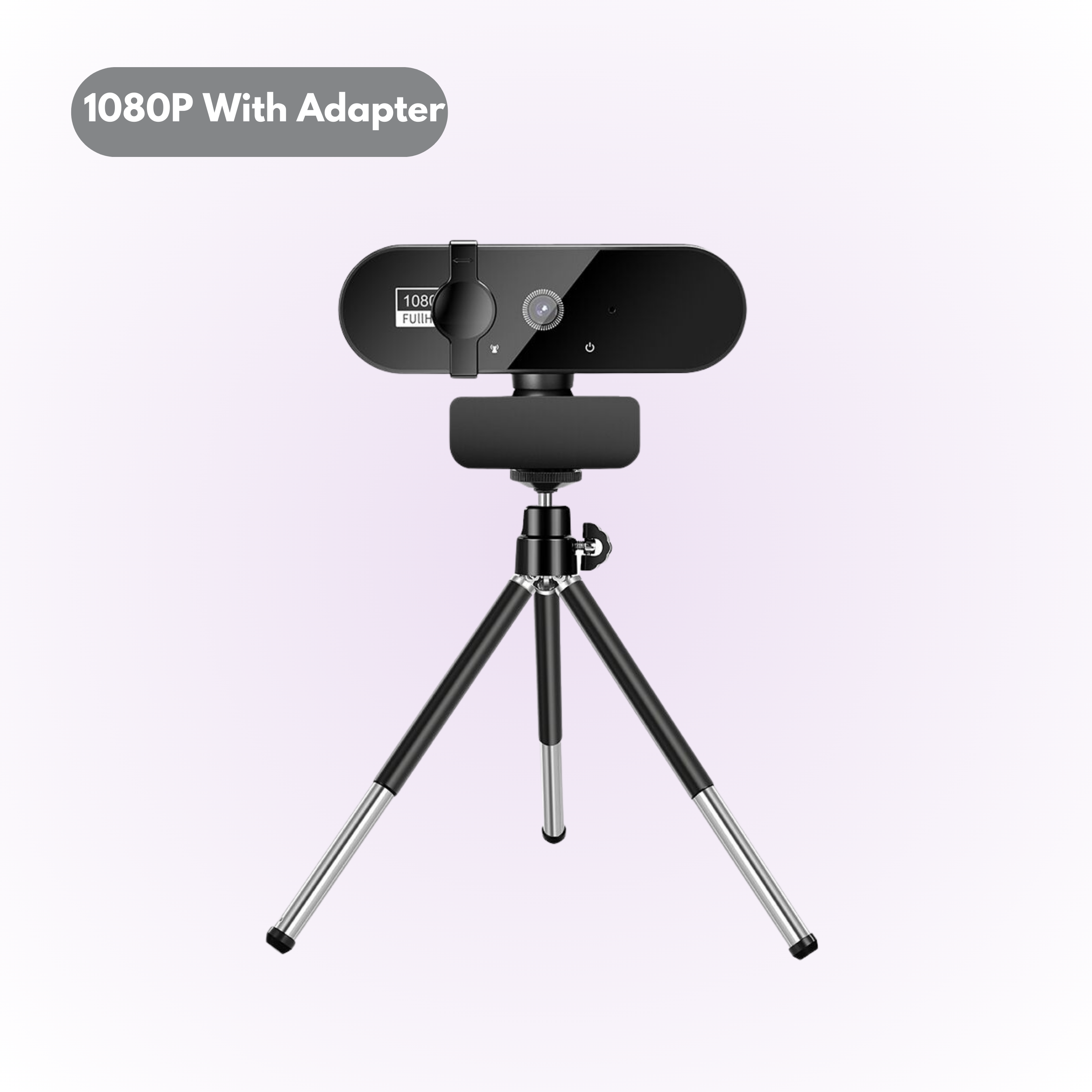 1080p Webcam with Built-in Microphone with tripod