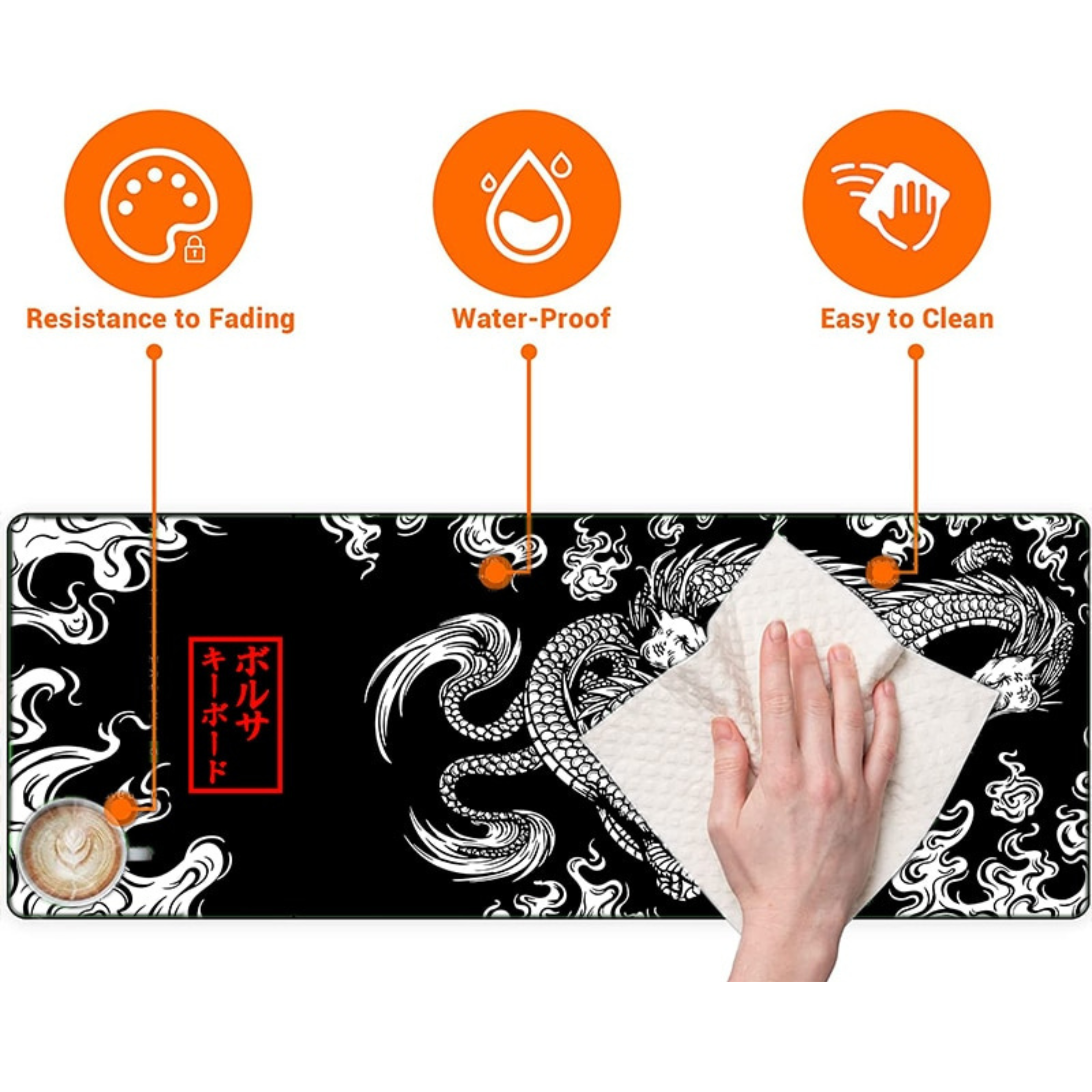 oriental style dragon style mousepad 