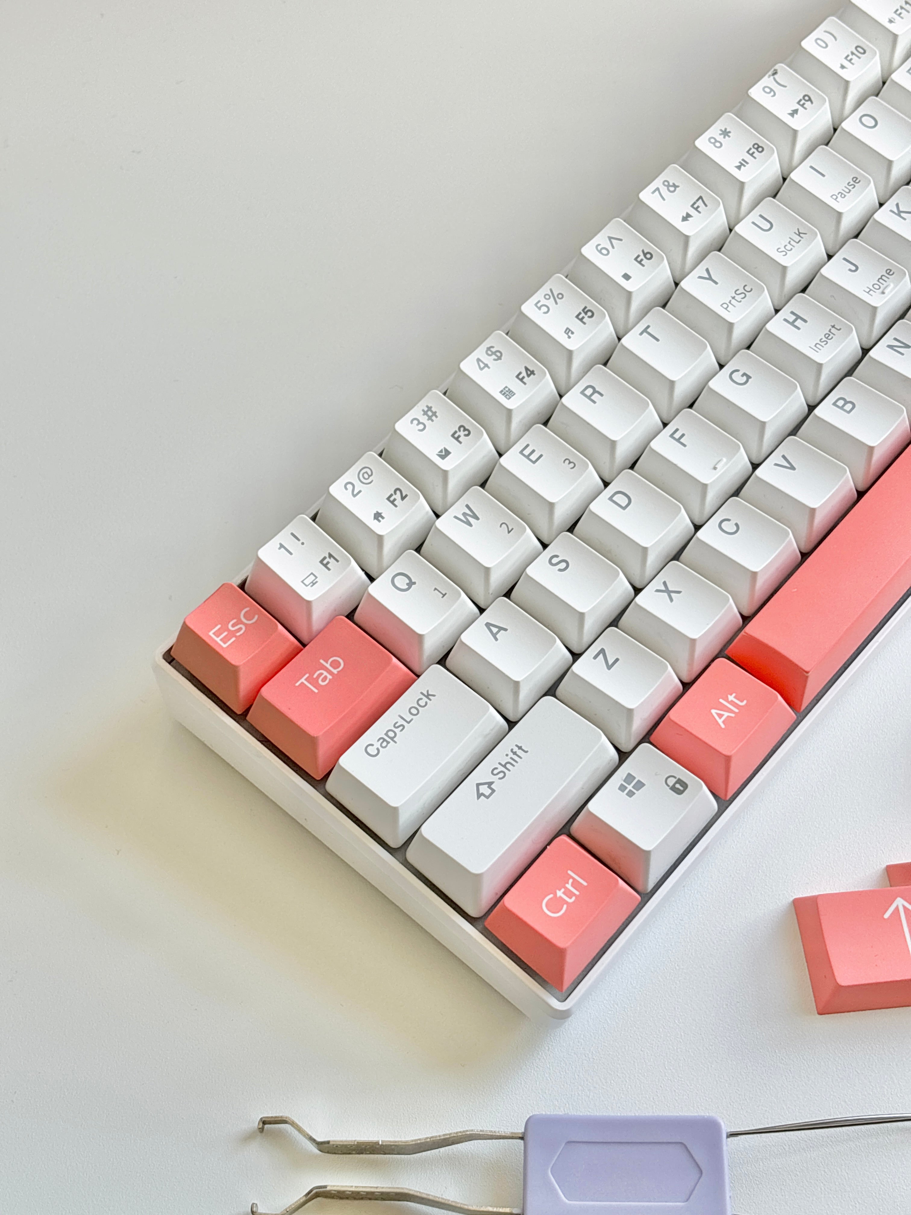 peach cute keycaps