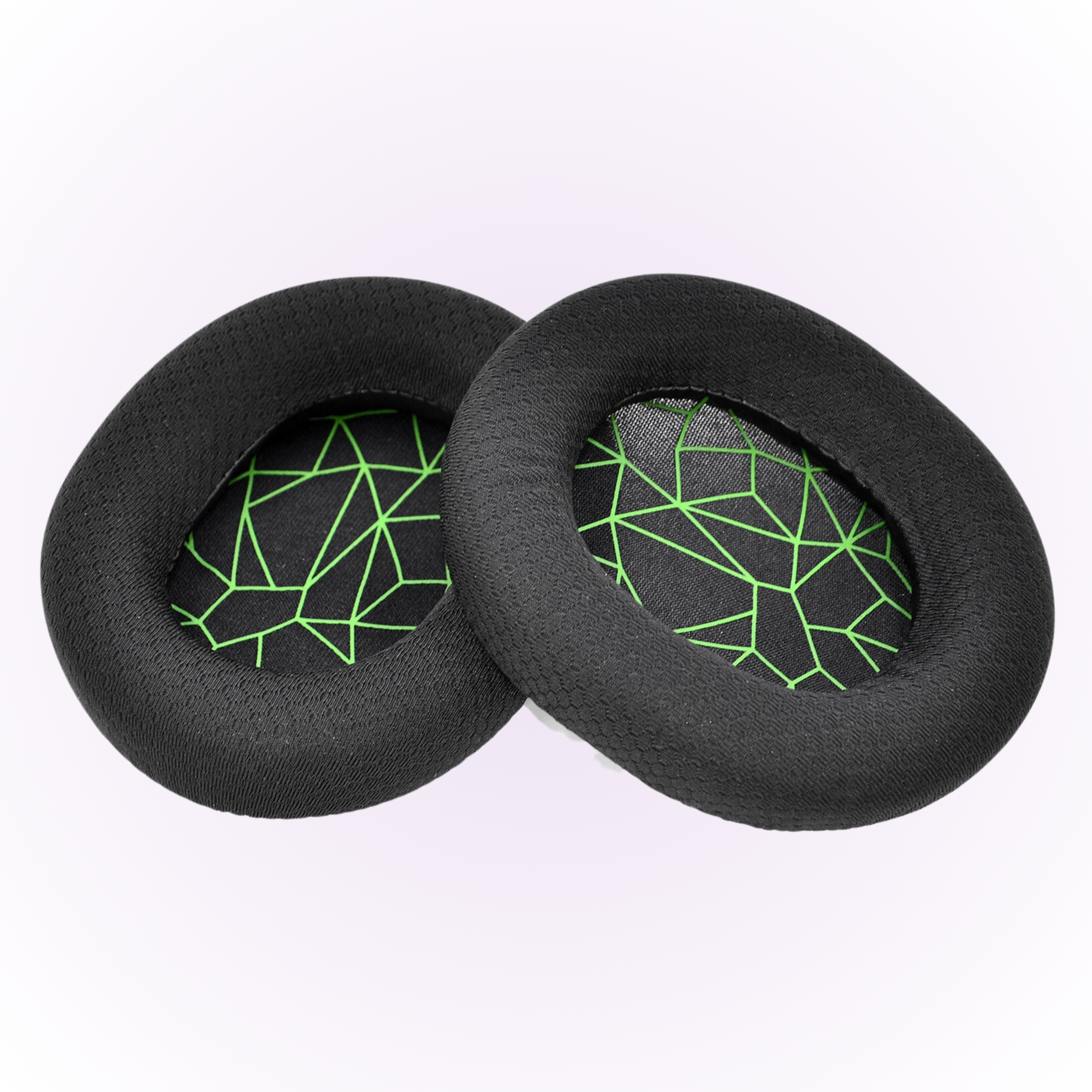 steelseries foam earpads with green arctic design