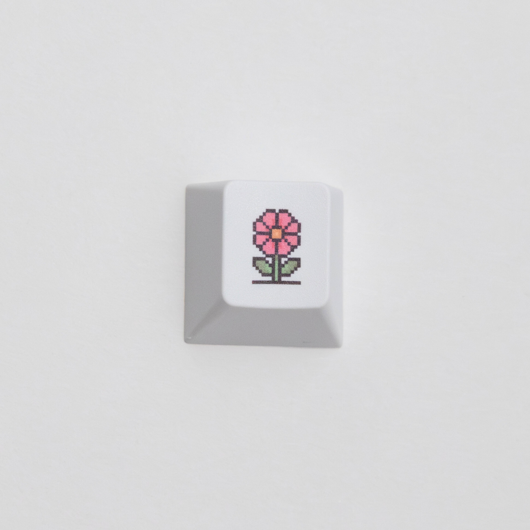 Pink Flower Keycap – Kawaii Accent Key