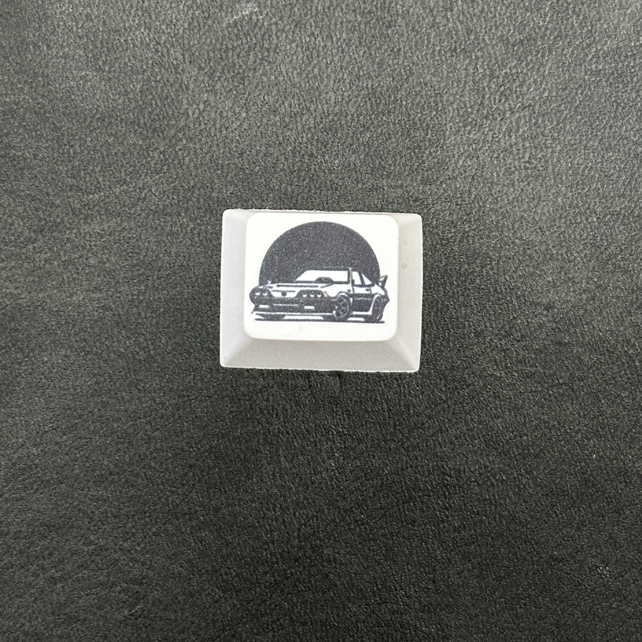 cherry profile keycaps Japanese cars keycap set neon car gaming keyboard black and white keycaps