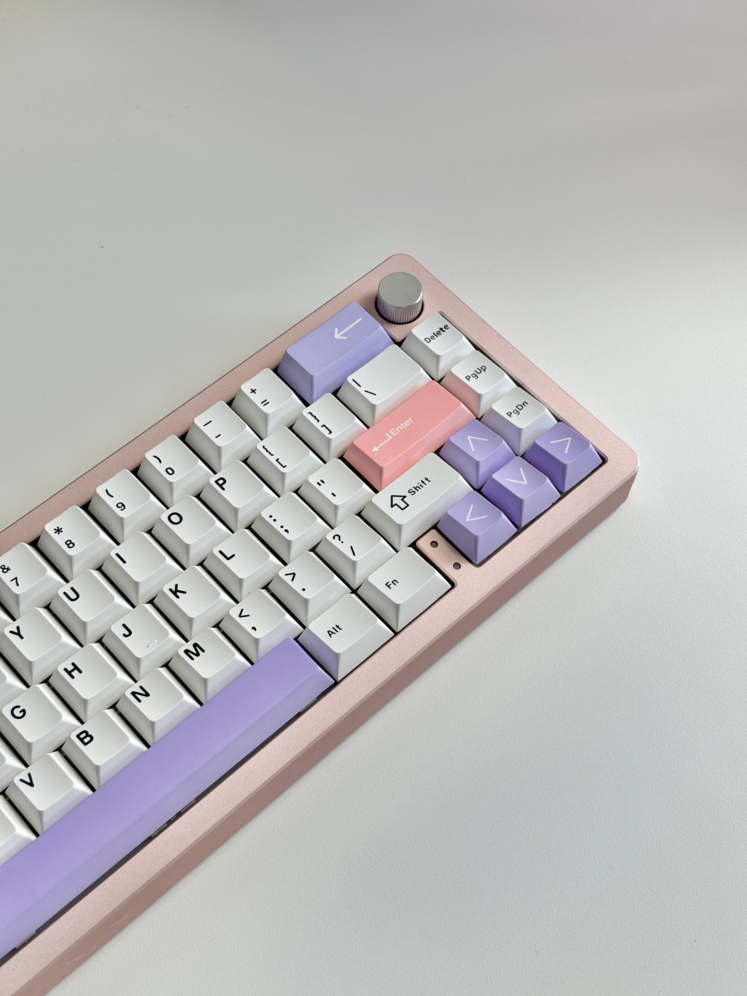 beautiful cherry profile lilac keycaps