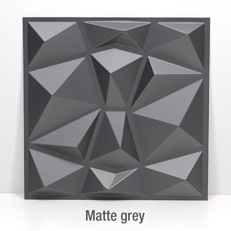 matte grey 3d wall panel