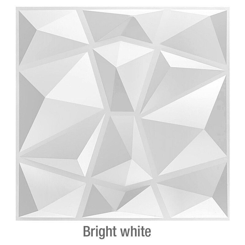 bright white 3d wall panel