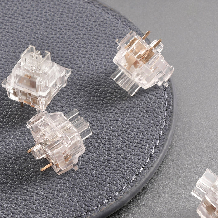 Akko V3 Crystal Pro Linear Switches (45pcs) – Clear, Smooth & Dustproof