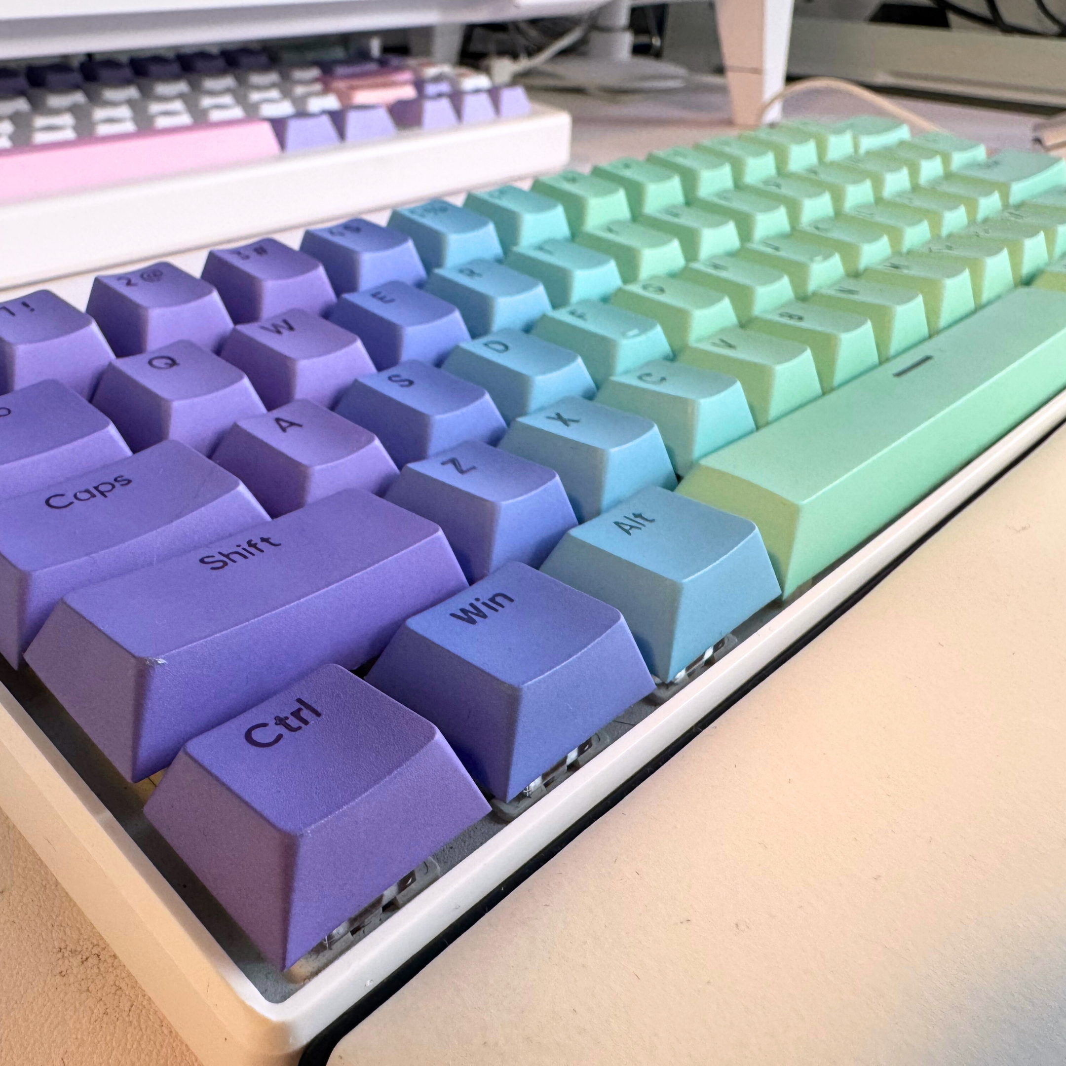 keycap set gradient custom design keycaps for mechanical keyboard full keycap set gifts for her