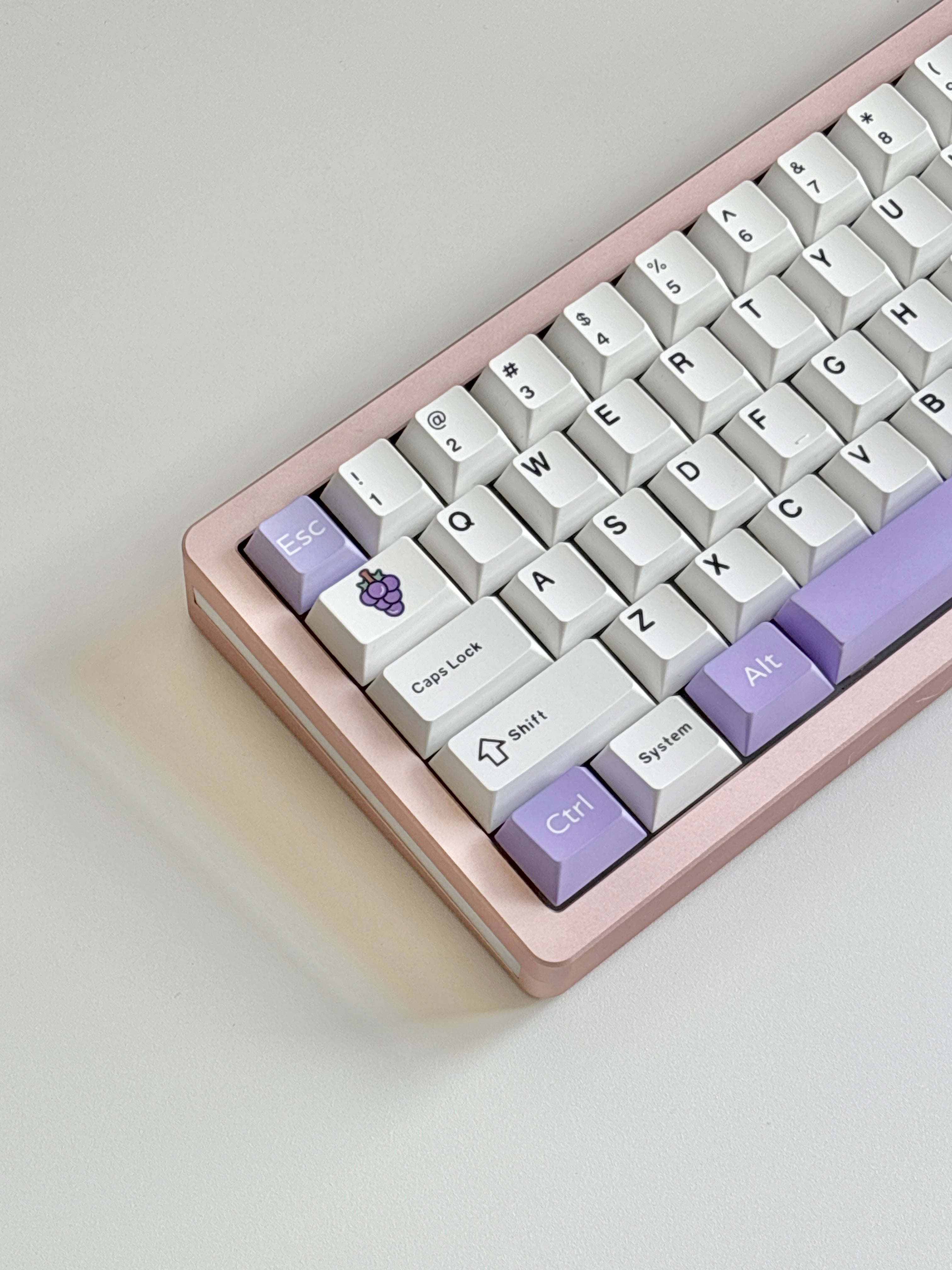 grape purple cherry profile keycaps accent keycap set