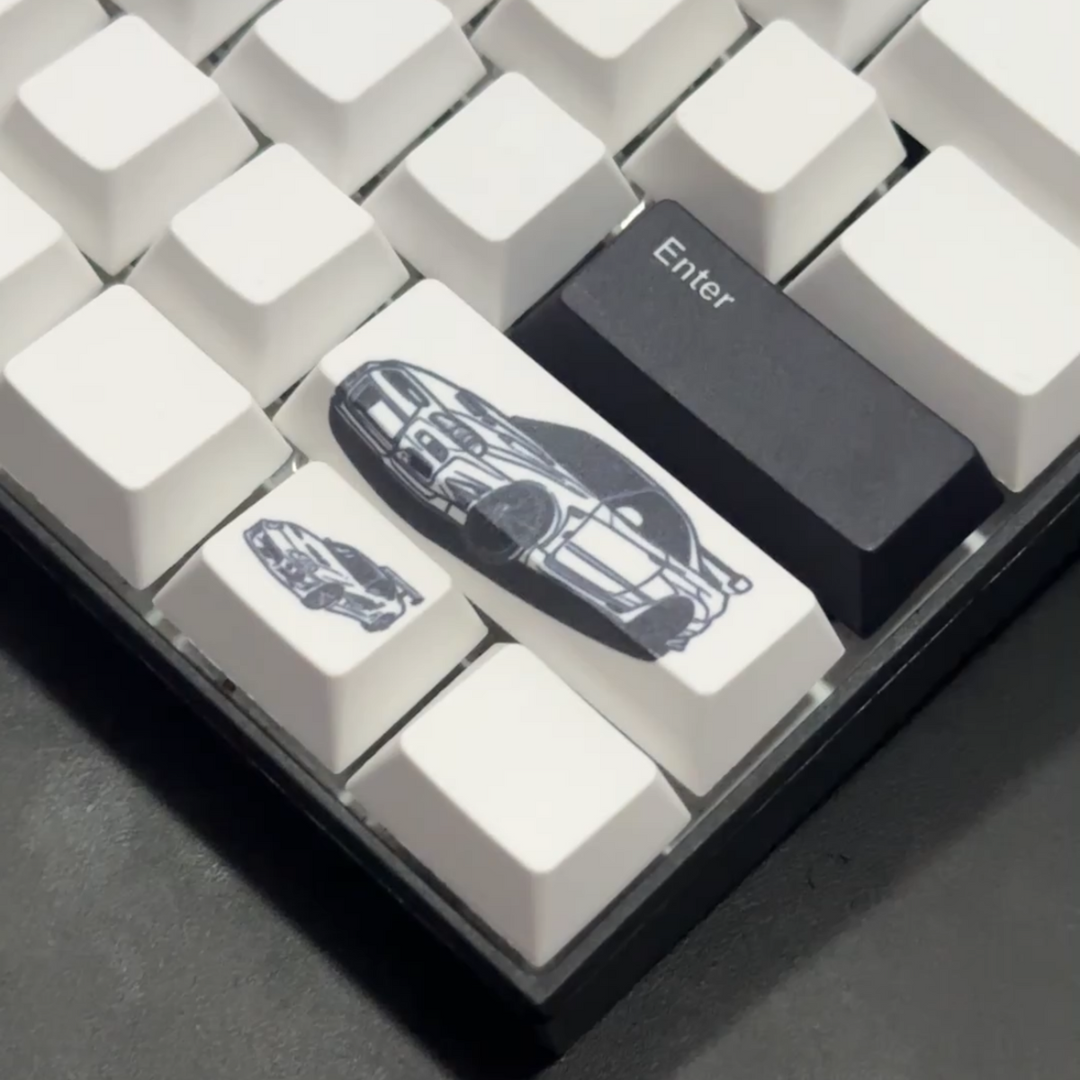 Gift for him - Japanese Racing Cars Accent Keycaps