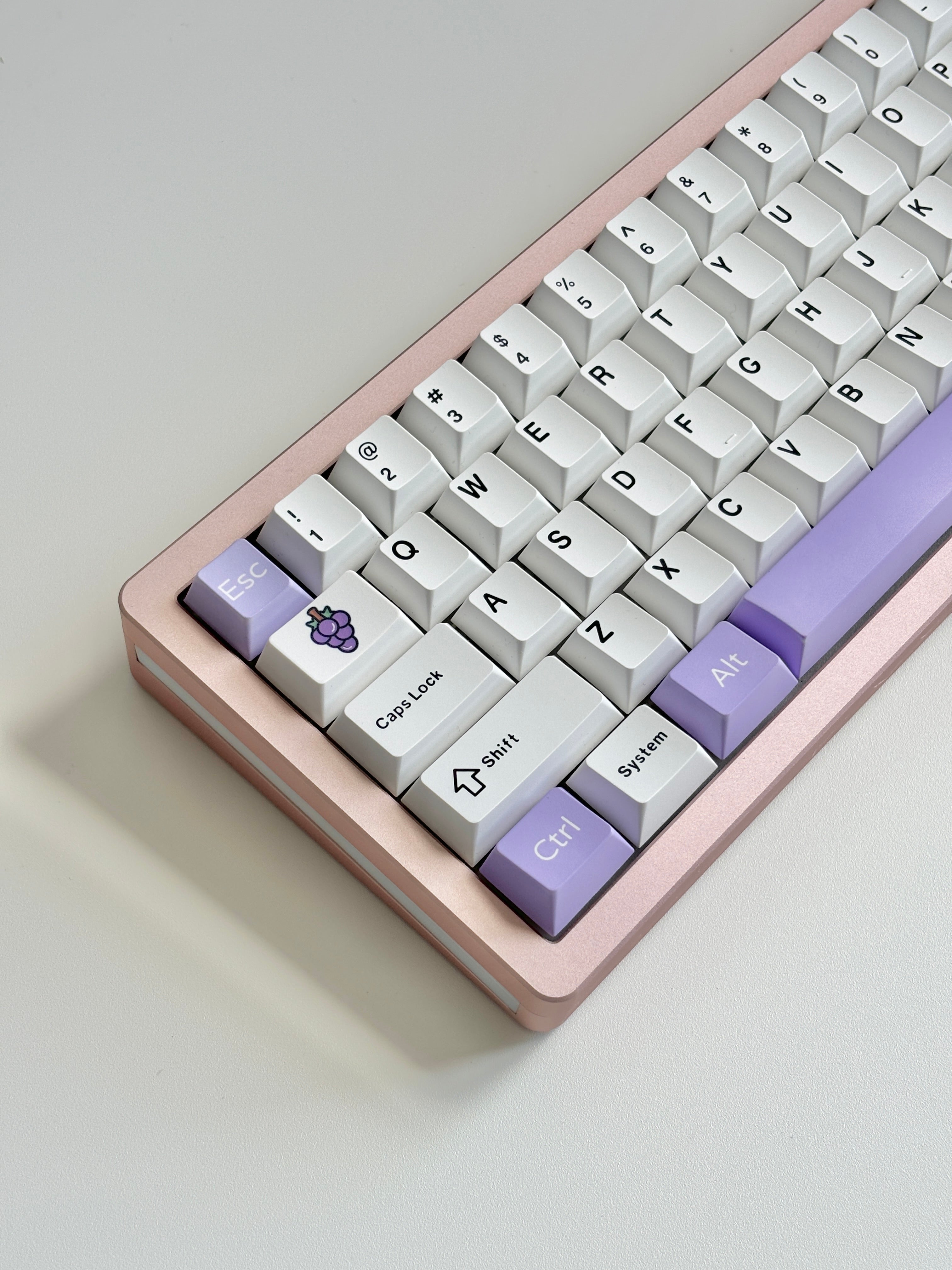 purple keycap set cherry profile keycaps