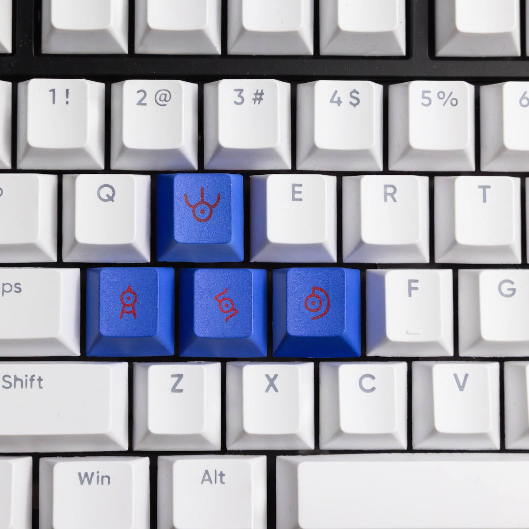 Mystery Rune Keycaps – PBT WASD Set for Custom Keyboards